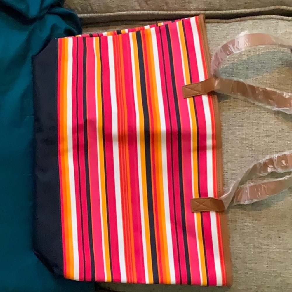 Colorful Striped Tote Bag